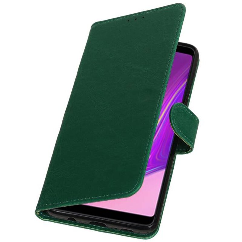 Pull Up Bookstyle for Samsung Galaxy A9 2018 Green