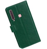 Pull Up Bookstyle for Samsung Galaxy A9 2018 Green