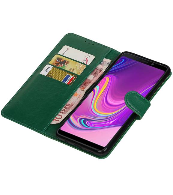 Pull Up Bookstyle for Samsung Galaxy A9 2018 Green