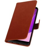 Pull Up Bookstyle for Samsung Galaxy A9 2018 Brown