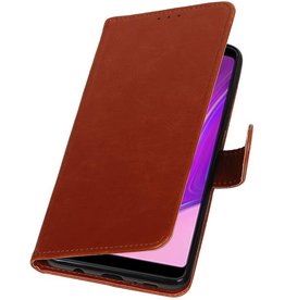 Pull Up Bookstyle für Samsung Galaxy A9 2018 Braun