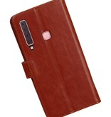 Pull Up Bookstyle pour Samsung Galaxy A9 2018 Marron