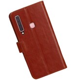 Pull Up Bookstyle pour Samsung Galaxy A9 2018 Marron