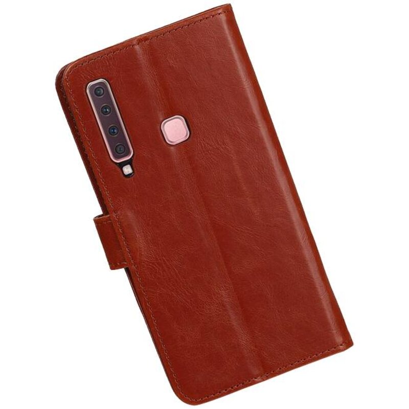 Pull Up Bookstyle für Samsung Galaxy A9 2018 Braun