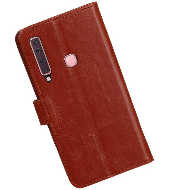 Pull Up Bookstyle for Samsung Galaxy A9 2018 Brown