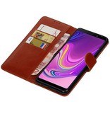 Pull Up Bookstyle for Samsung Galaxy A9 2018 Brown