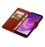 Pull Up Bookstyle for Samsung Galaxy A9 2018 Brown