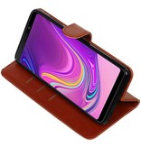 Pull Up Bookstyle for Samsung Galaxy A9 2018 Brown