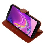 Pull Up Bookstyle for Samsung Galaxy A9 2018 Brown