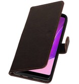 Pull Up Bookstyle pour Samsung Galaxy A9 2018 Mocca