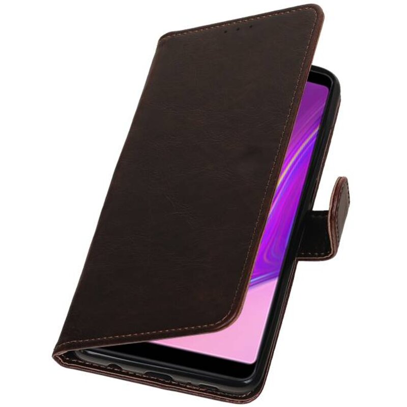 Pull Up Bookstyle para Samsung Galaxy A9 2018 Mocca