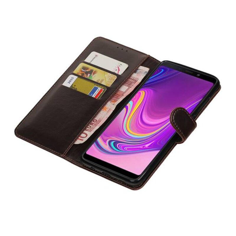Pull Up Bookstyle para Samsung Galaxy A9 2018 Mocca
