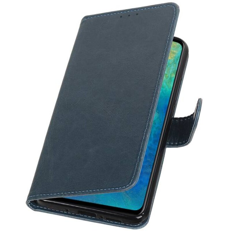Pull Up Bookstyle pour Huawei Mate 20 Bleu