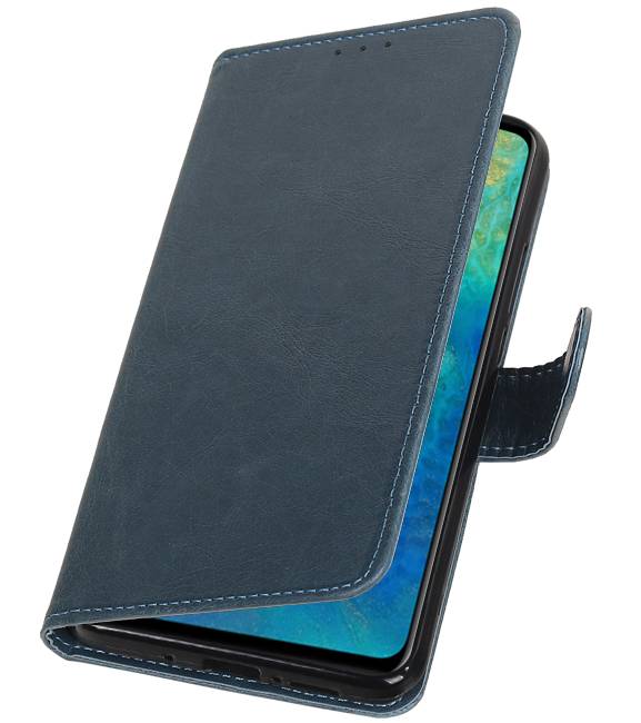 Pull Up Bookstyle voor Huawei Mate 20 Blauw