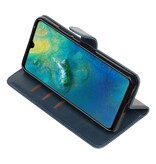 Pull Up Bookstyle for Huawei Mate 20 Blue