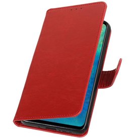 Pull Up Bookstyle voor Huawei Mate 20 Rood