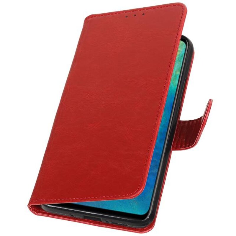 Pull Up Bookstyle voor Huawei Mate 20 Rood