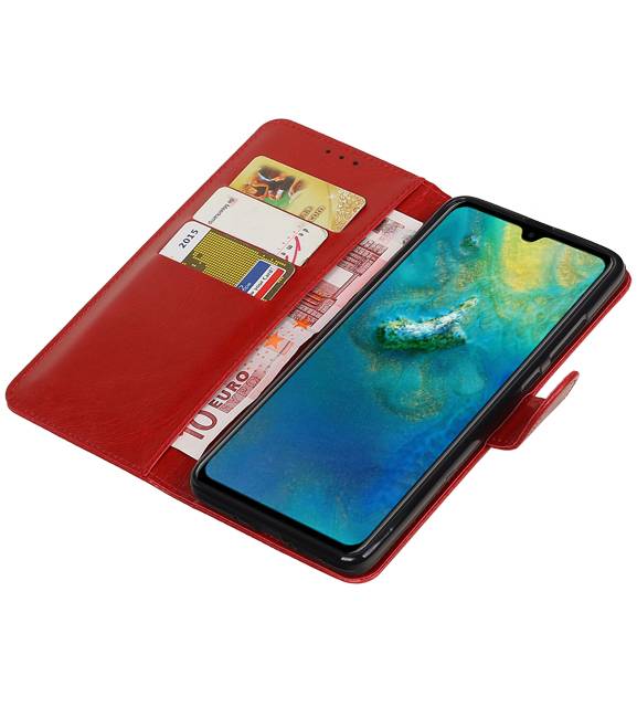 Pull Up Bookstyle voor Huawei Mate 20 Rood