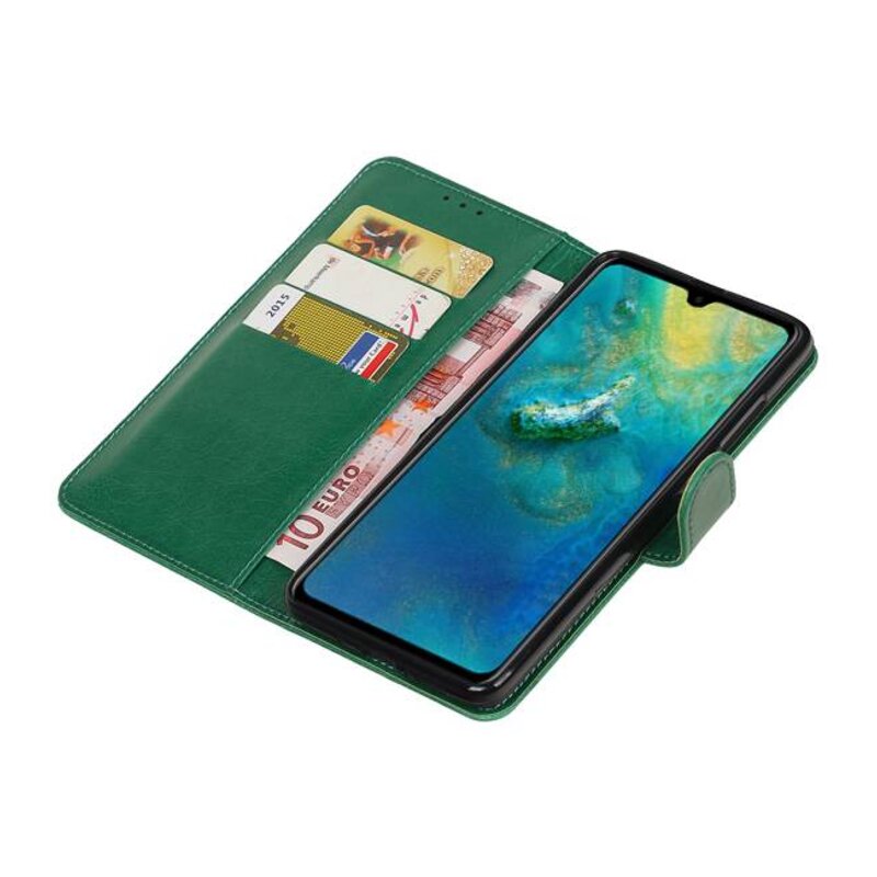 Style de livre Pull Up pour Huawei Mate 20 vert