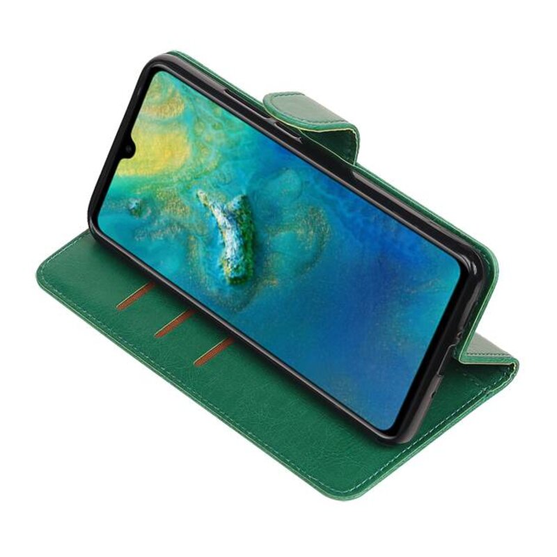 Style de livre Pull Up pour Huawei Mate 20 vert