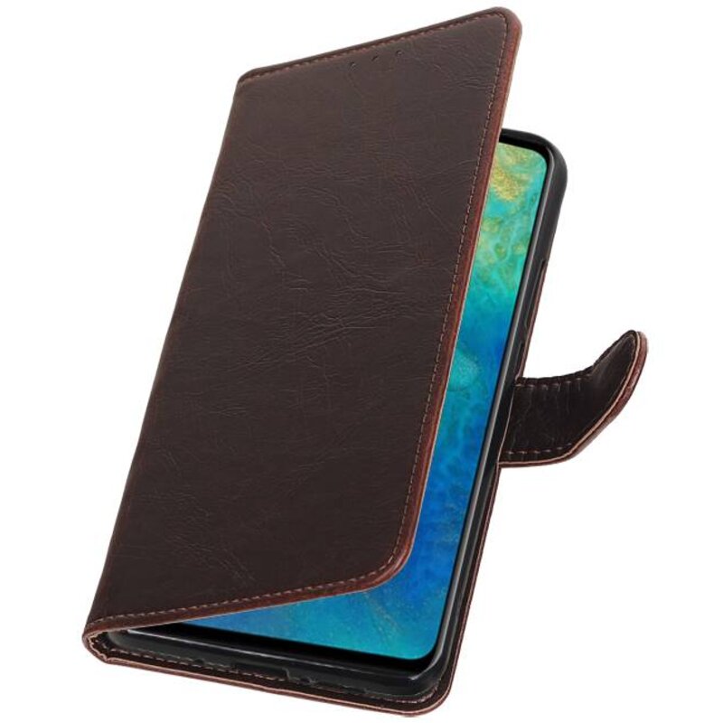 Style de livre tiré pour Huawei Mate 20 Mocca