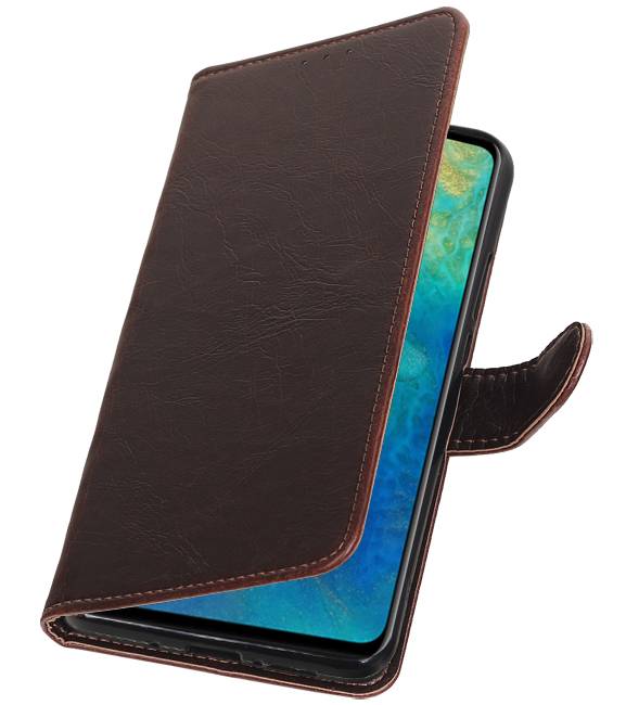 Pull Up Bookstyle voor Huawei Mate 20 Mocca