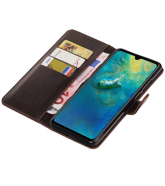 Pull Up Bookstyle voor Huawei Mate 20 Mocca