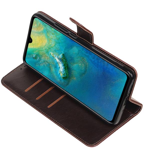 Pull Up Bookstyle voor Huawei Mate 20 Mocca