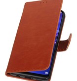 Style de livre tiré vers le haut pour Huawei Mate 20 Lite Brown