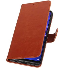 Style de livre tiré vers le haut pour Huawei Mate 20 Lite Brown