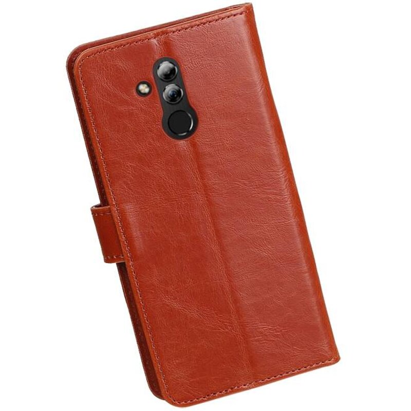 Pull Up Bookstyle for Huawei Mate 20 Lite Brown