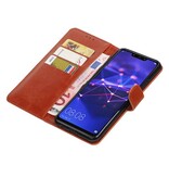 Style de livre tiré vers le haut pour Huawei Mate 20 Lite Brown