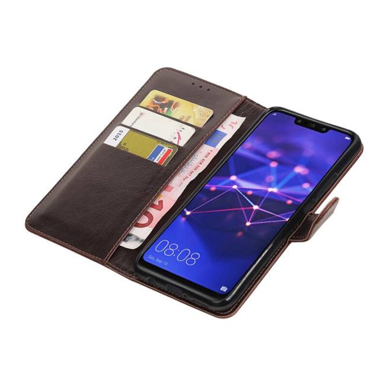 Pull Up Bookstyle for Huawei Mate 20 Lite Mocca