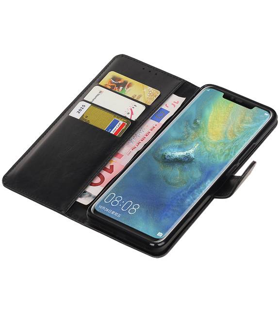 Pull Up Bookstyle voor Huawei Mate 20 Pro Zwart