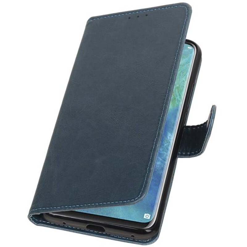 Pull Up Bookstyle for Huawei Mate 20 Pro Blue