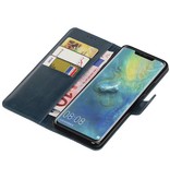 Pull Up Bookstyle voor Huawei Mate 20 Pro Blauw