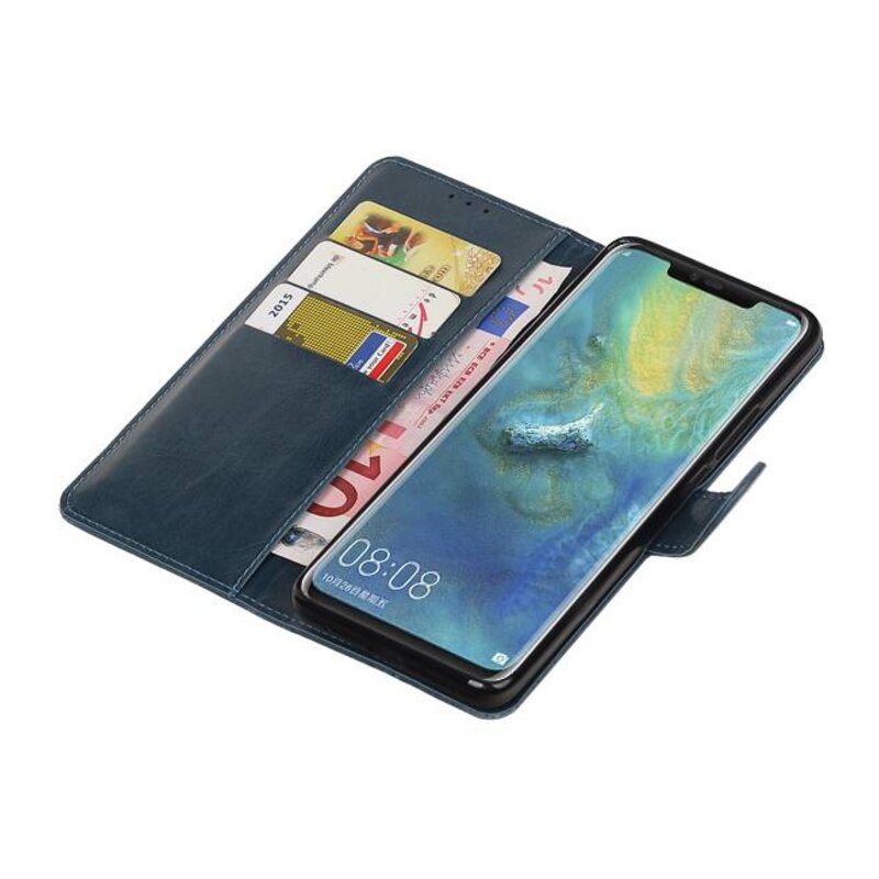 Pull Up Bookstyle for Huawei Mate 20 Pro Blue