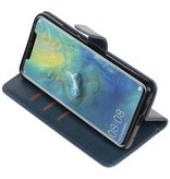 Pull Up Bookstyle voor Huawei Mate 20 Pro Blauw