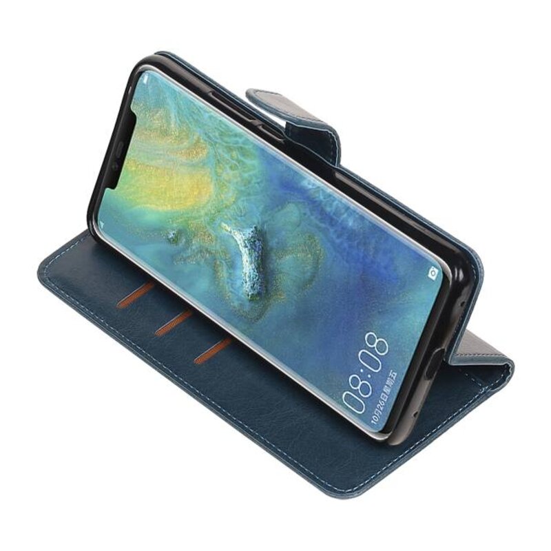 Pull Up Bookstyle for Huawei Mate 20 Pro Blue