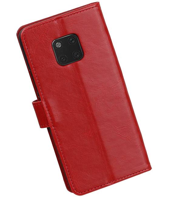 Pull Up Bookstyle voor Huawei Mate 20 Pro Rood