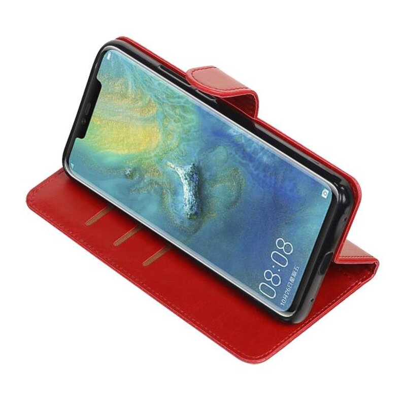 Pull Up Bookstyle for Huawei Mate 20 Pro Red