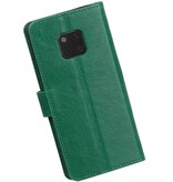 Pull Up Bookstyle voor Huawei Mate 20 Pro Groen