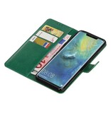 Pull Up Bookstyle voor Huawei Mate 20 Pro Groen