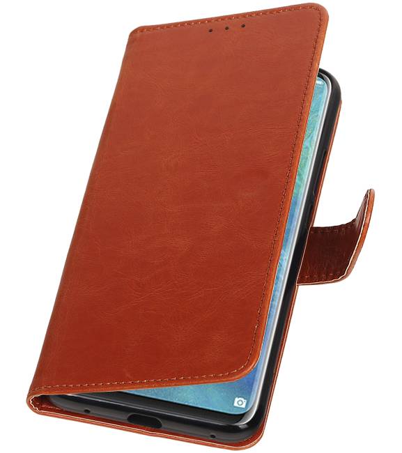 Pull Up Bookstyle for Huawei Mate 20 Pro Brown