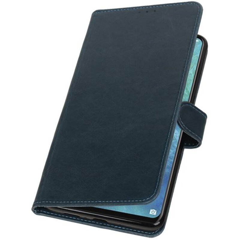 Style de livre Pull Up pour Huawei Mate 20 X Blue