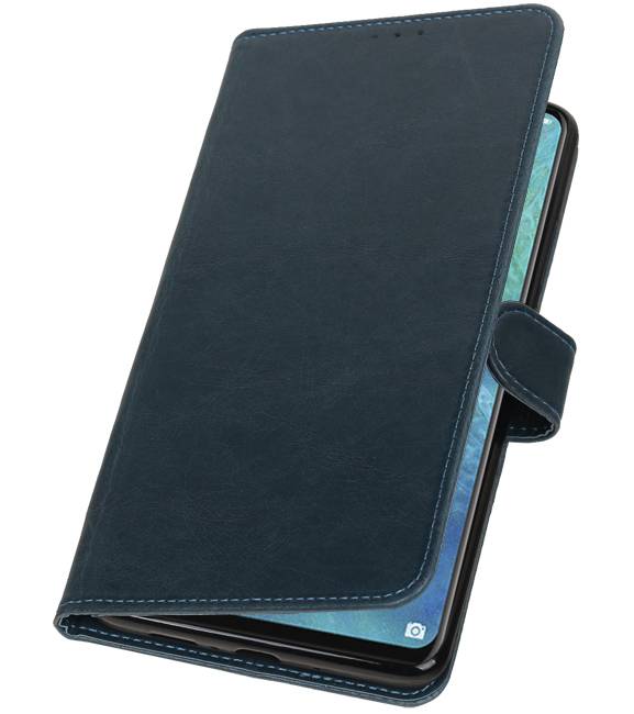 Style de livre Pull Up pour Huawei Mate 20 X Blue