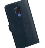 Pull Up Bookstyle voor Huawei Mate 20 X Blauw