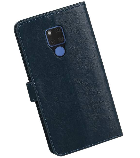 Pull Up Bookstyle voor Huawei Mate 20 X Blauw