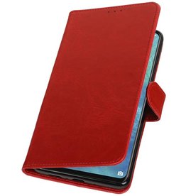 Style de livre Pull Up pour Huawei Mate 20 X Red