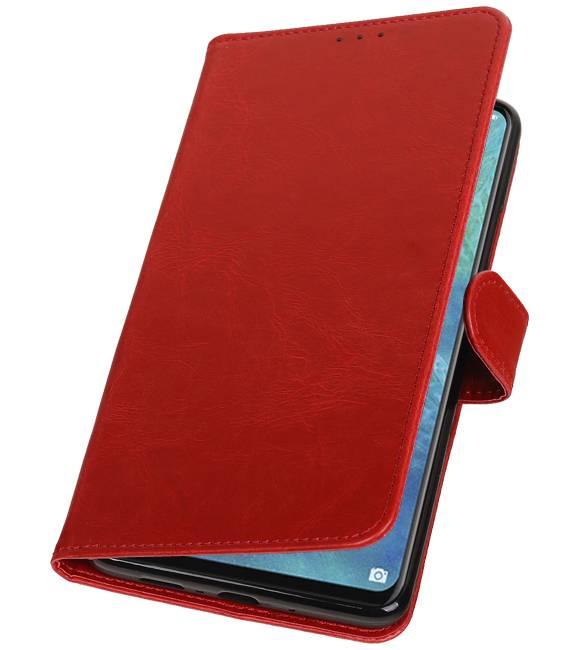 Style de livre Pull Up pour Huawei Mate 20 X Red